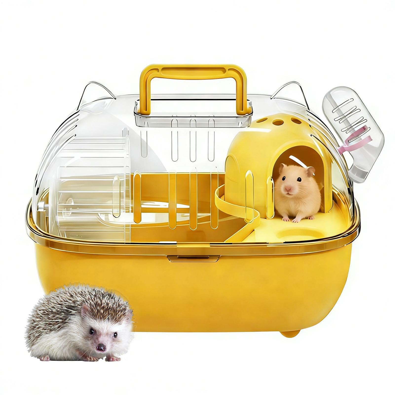 Hamster Carrier Cage, Small Hamster Travel Cage, Portable Small Animal Carrying Case, Or Rodents Lizards Outing Short Trip Car Picnic Farm
