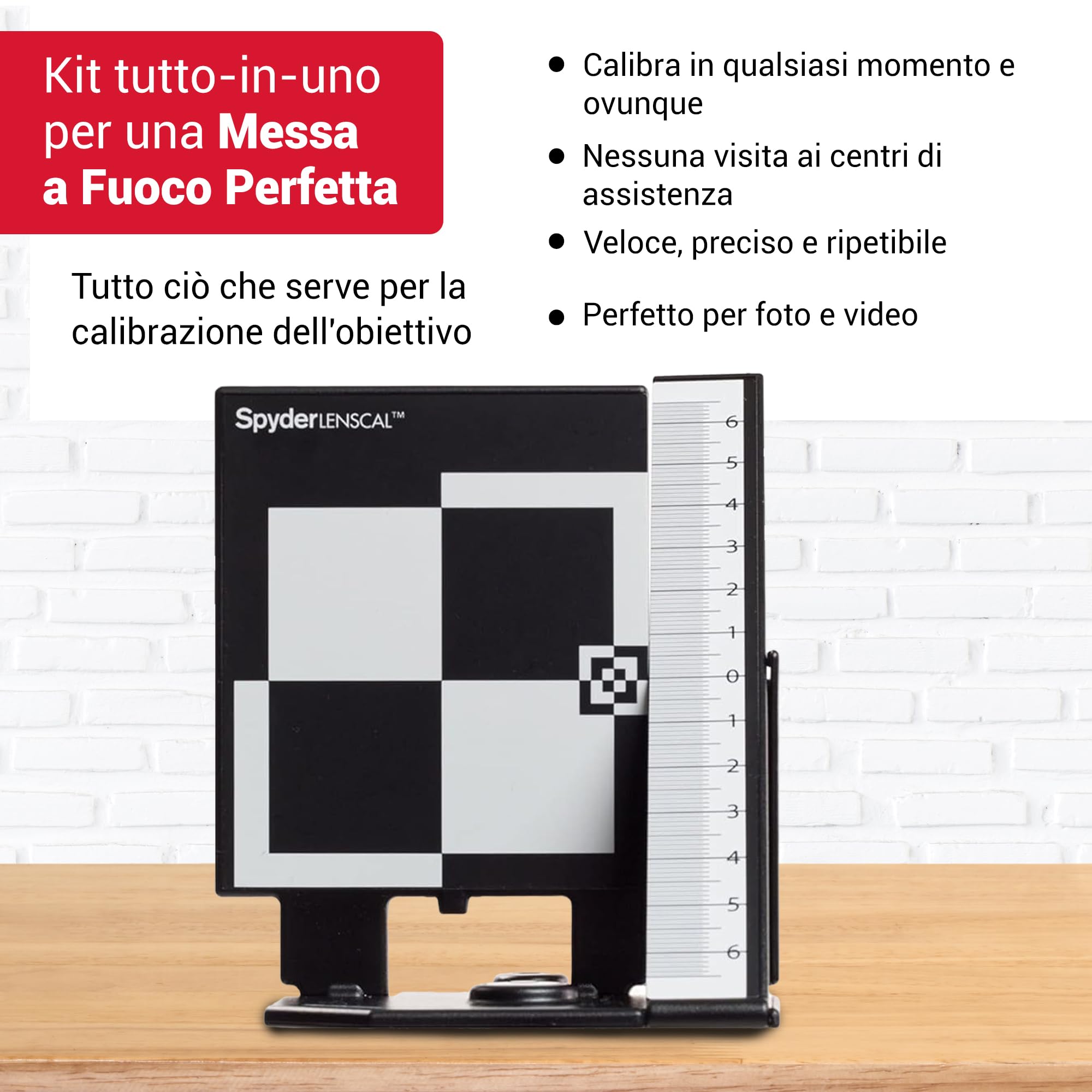 Datacolor Spyder LensCal – Strumento di Calibrazione Obiettivo per Regolazione e Miglioramento della Precisione dell’Autofocus