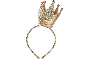Mesmerizing Gold Crown Headband: A Regal Adornment for Unforgettable Celebrations