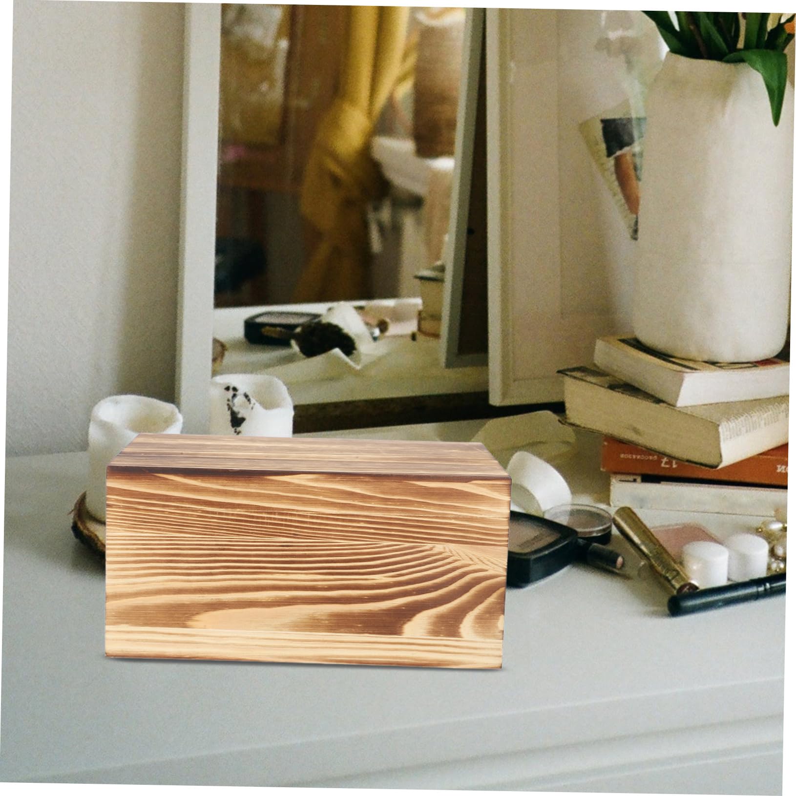 Operitacx Boîte De 3 Pièces Boite De Rangement En Bois Tiroir De Rangement Pour Sachets De Thé Organisateur De Condiments Boîtes De Rangement Pour Bracelets Porte Sachets De Thé Porte-bijoux