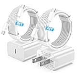 USBC Charger for iPhone 16 15 Charger Fast Charging,20W USB C Chargers Block with 6FT C to C Cable Compatible with iPhone 16 15/16 15 Pro/16 15 Pro Max, iPad Pro, Air 5/4, iPad 10/Mini 6 2Pack