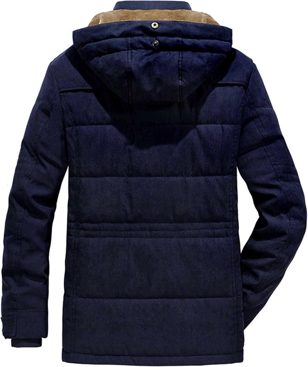 JEShifangjiusu Men's Winter Military Thicken Parka Jacket Hooded Thickened Warm Coat Winter Padded Ski Jacket