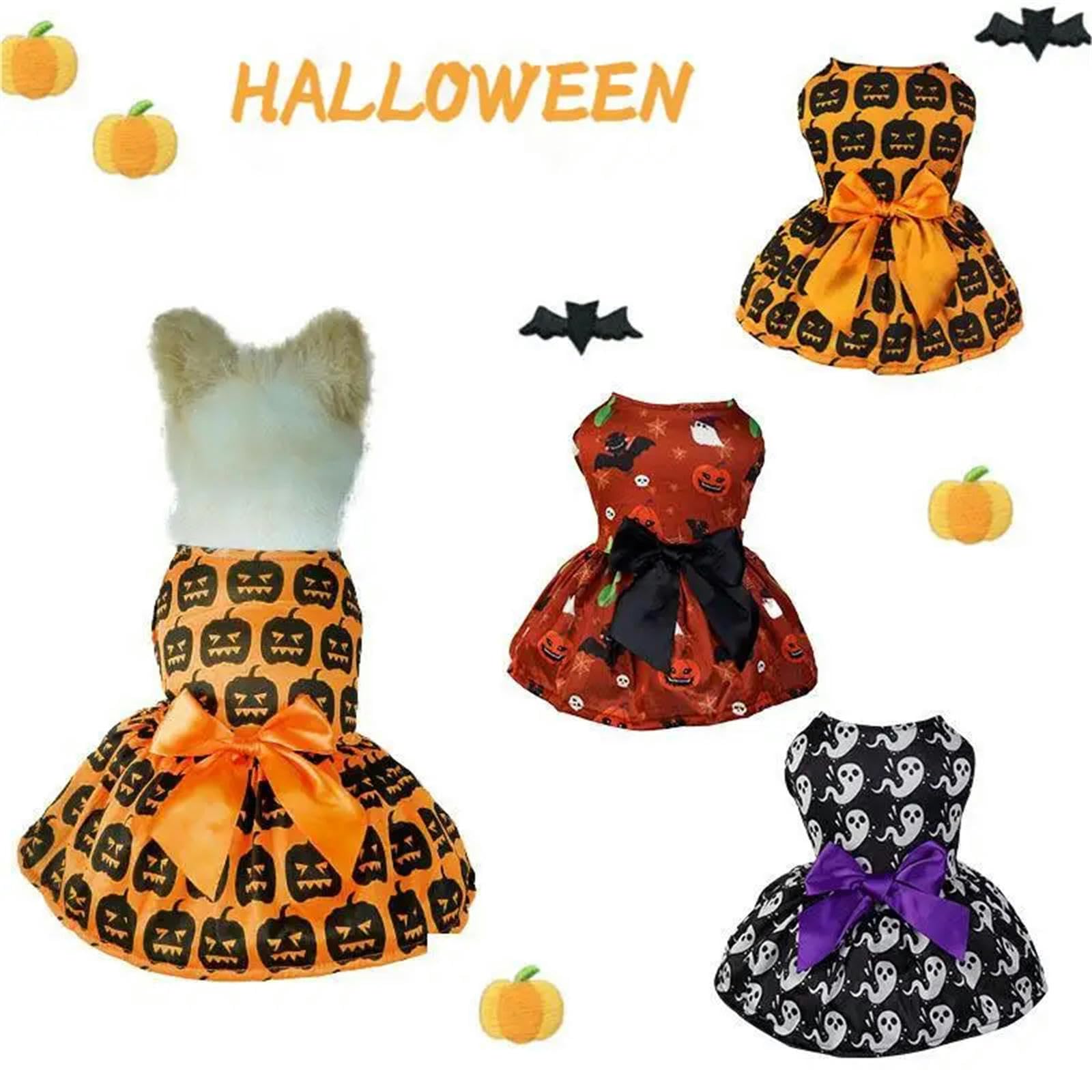 Vestiti per Cani Abiti per Animali Domestici Halloween Forniture per Animali Domestici Scapa per Cani Scapa per Cani da Cane-Fantasma-XL