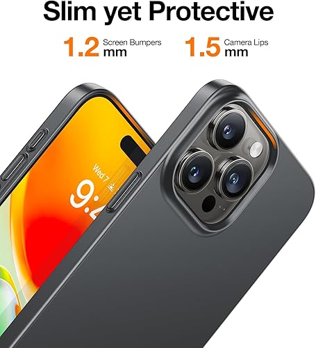 Miniatura 6 de TORRAS Funda delgada diseñada para iPhone 15 Pro de 6.1 pulgadas, funda ultradelgada para iPhone 15 Pro 2023, funda delgada de policarbonato duro