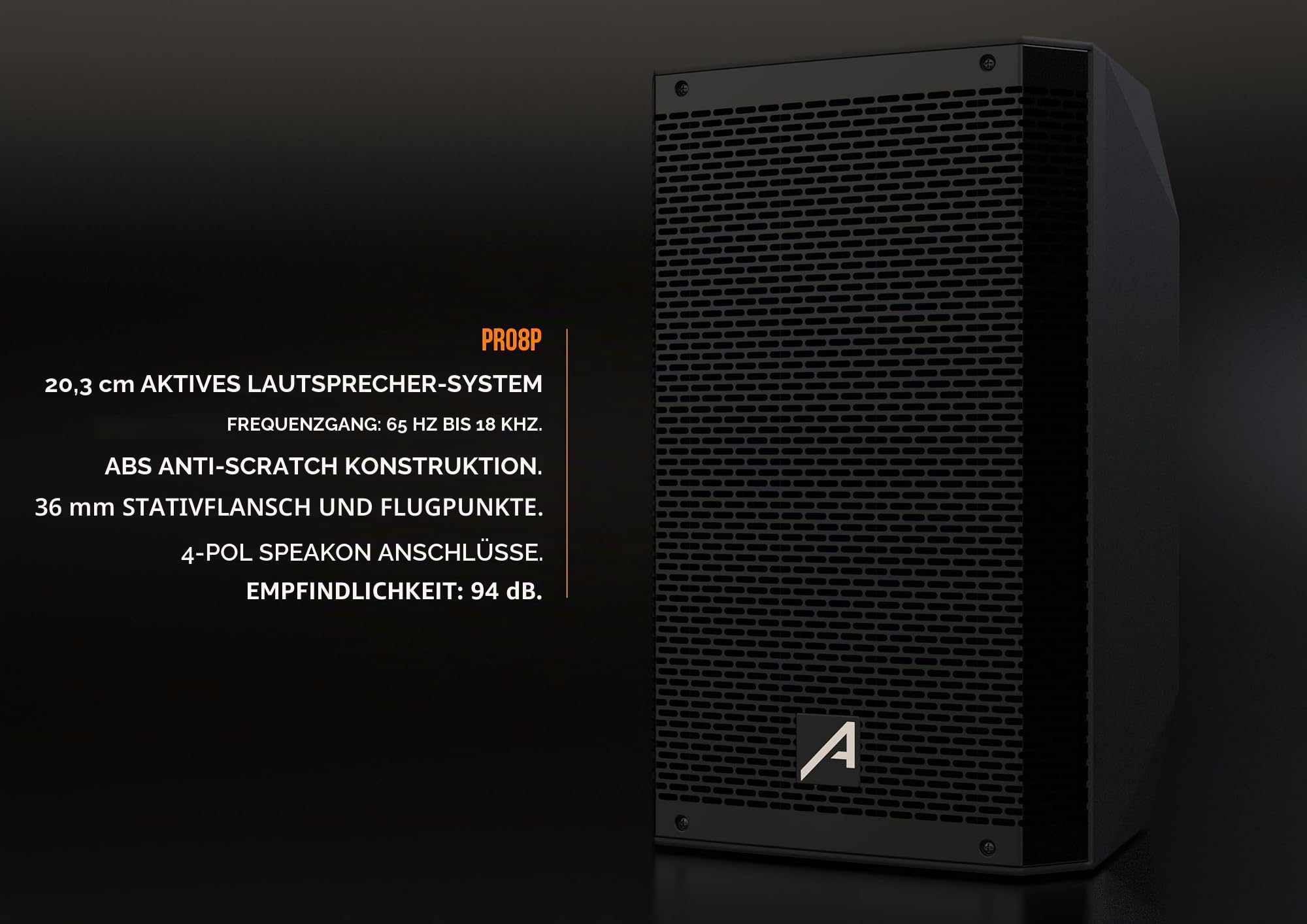 Audibax PRO8P Altavoz Pasivo 8" 500W