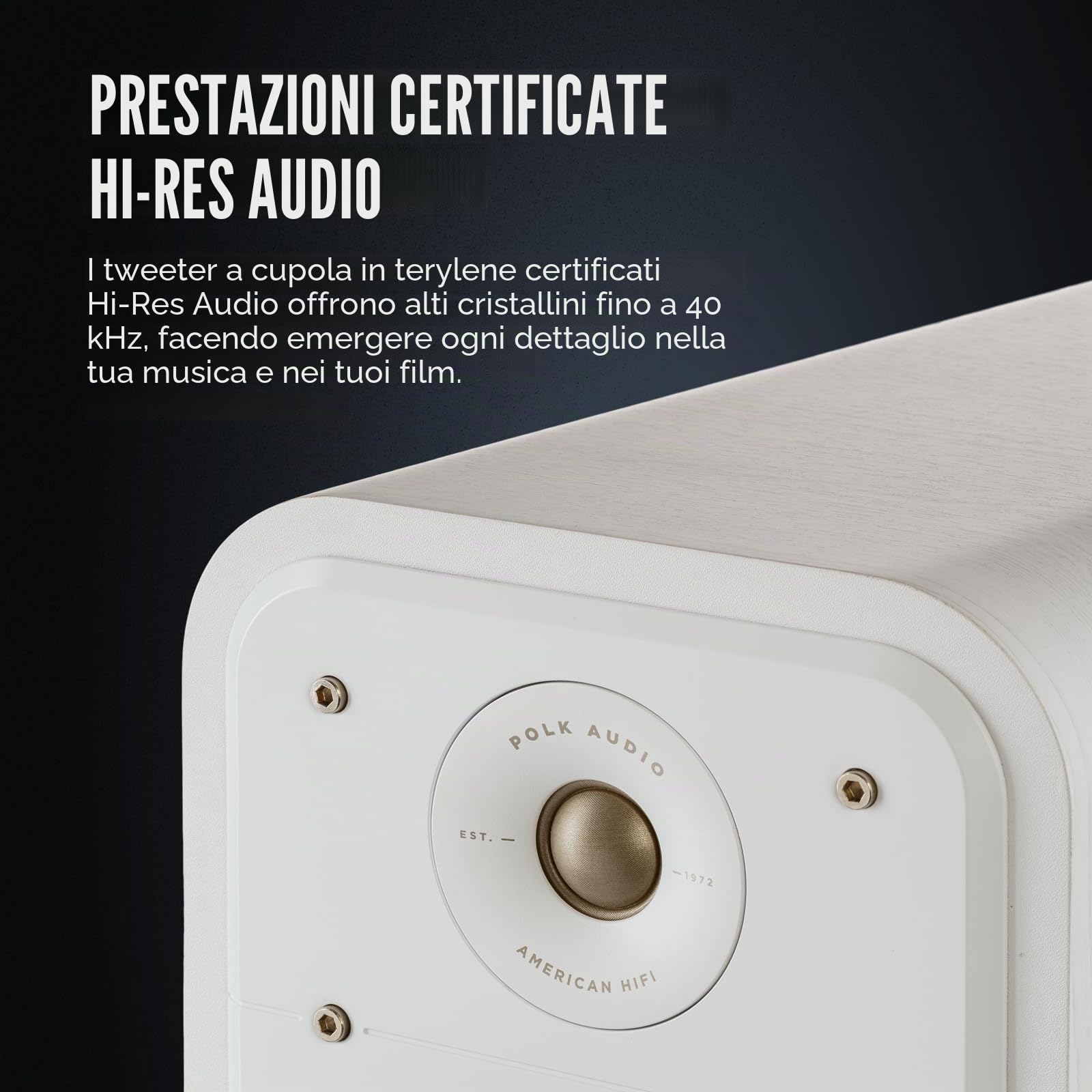 Polk Audio Signature Elite ES55 - Diffusore HiFi per musica e home cinema, altoparlante passivo full range (confezione da 1) - nero