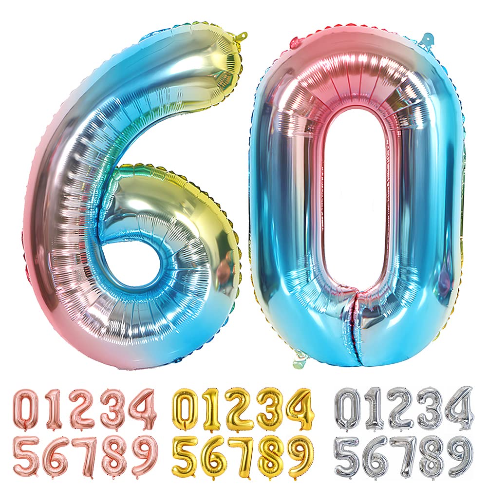 Foil Globo Número 5 Azul 40" (101cm), Inflable Helio o aire, Gigante Numeros 0-9, 10-19, 20-29, 30-100, Grande Globos Decoración para La Boda Aniversario y Cumpleaños Fiestas — view 293