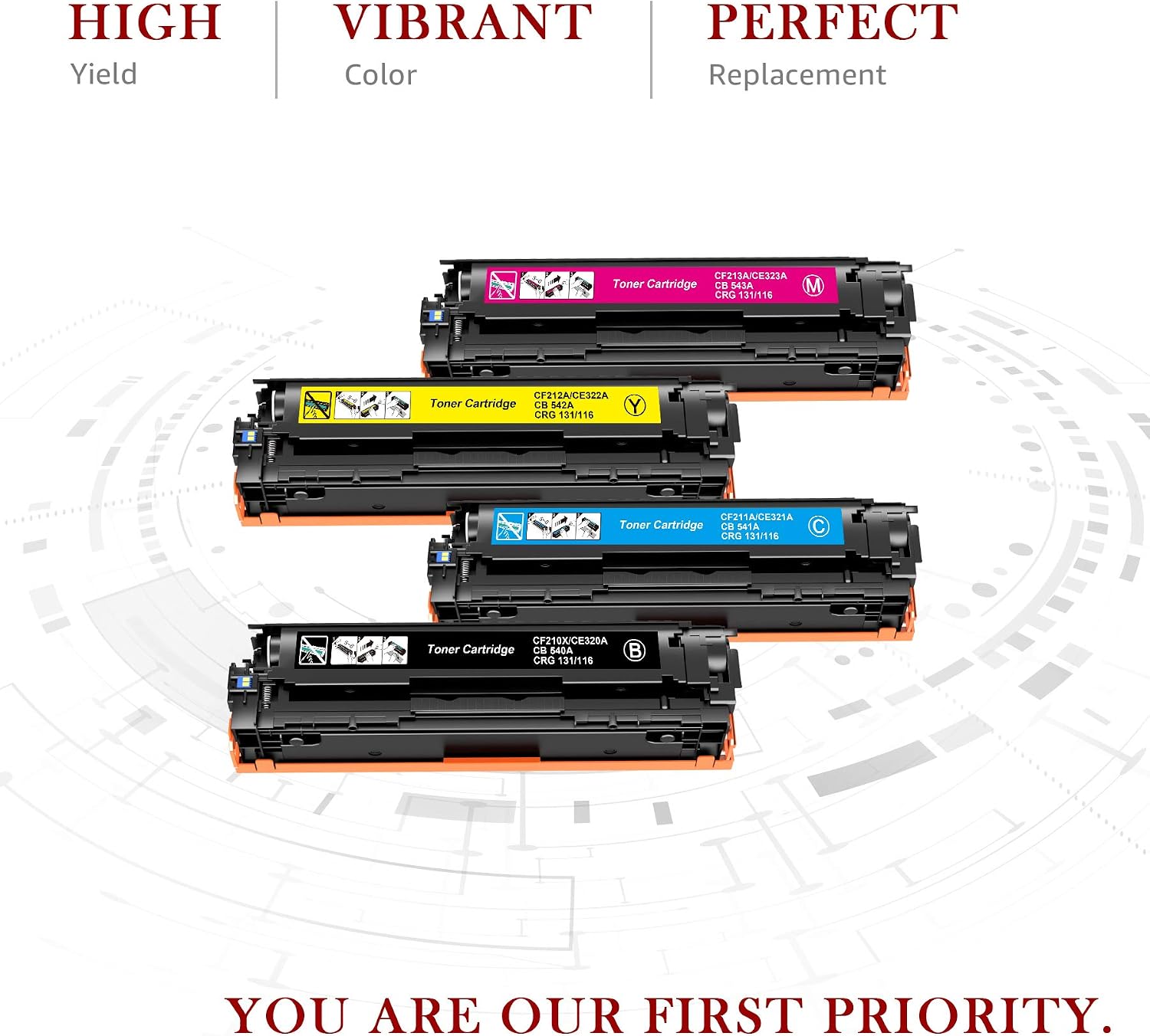 Get Discount Offer Toner Kingdom Compatible Toner Cartridges Replacement for HP 128A CE320A CE321A CE322A CE323A CP1525n CP1525nw CM1415fn CM1415fnw (Black, Cyan, Magenta, Yellow, 4-Pack) Review Toner Kingdom Compatible Toner Cartridges Replacement for HP 128A CE320A CE321A CE322A CE323A CP1525n CP1525nw CM1415fn CM1415fnw (Black, Cyan, Magenta, Yellow, 4-Pack)