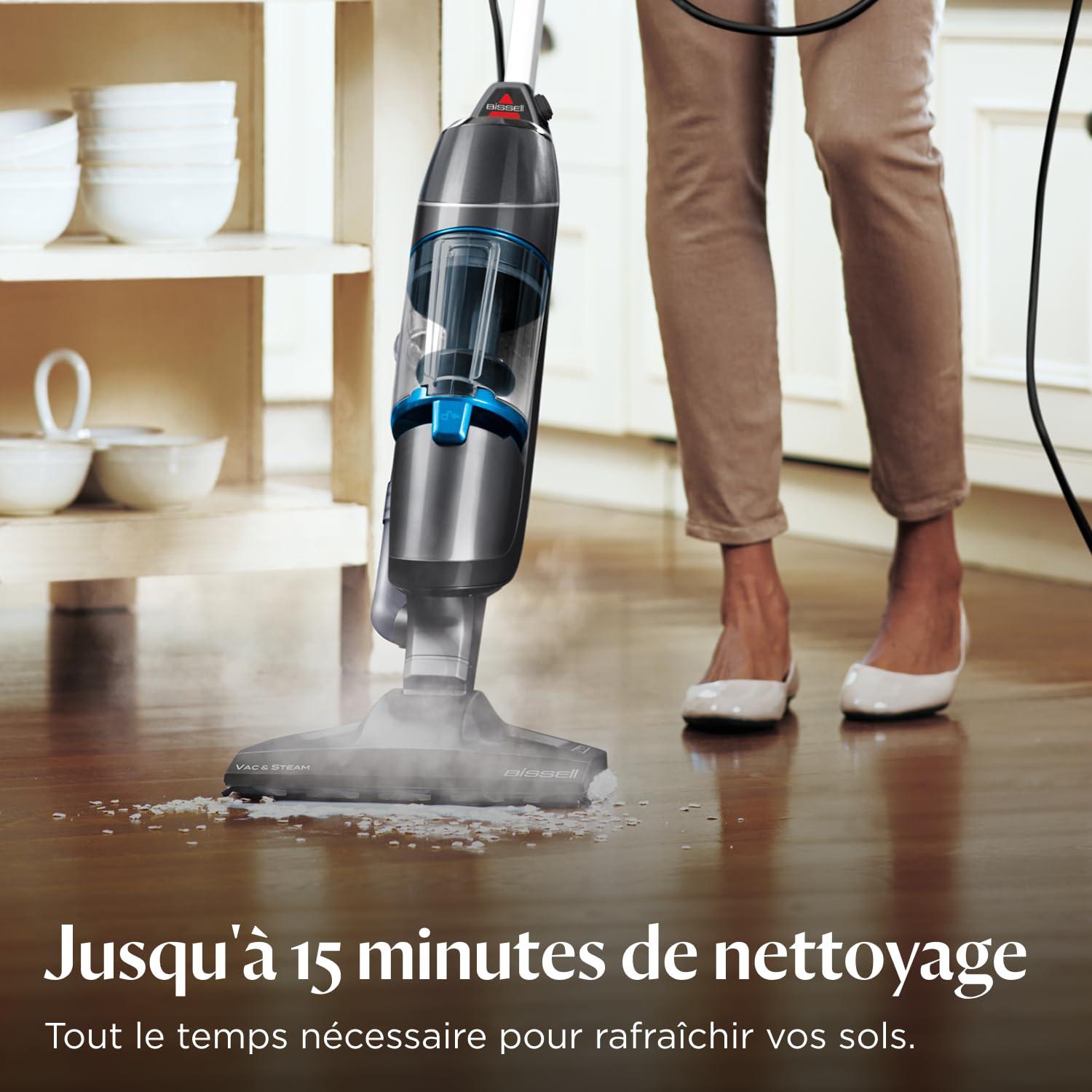 BISSELL Vac & Steam Nettoyeur Vapeur et Aspirateur 2 en 1 4266N