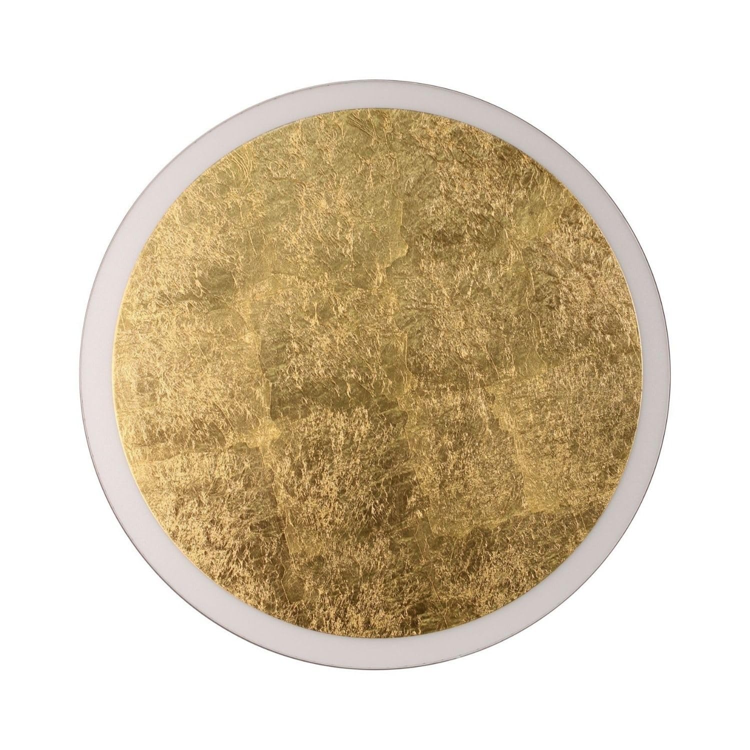 Licht-Erlebnisse LED Deckenleuchte Gold Schwarz dimmbar 3 Stufen Aluminium Wohnzimmer Schlafzimmer neutralweiß 3500 K 2410 lm Ø50 cm blendarm Wand Deckenlampe Modern