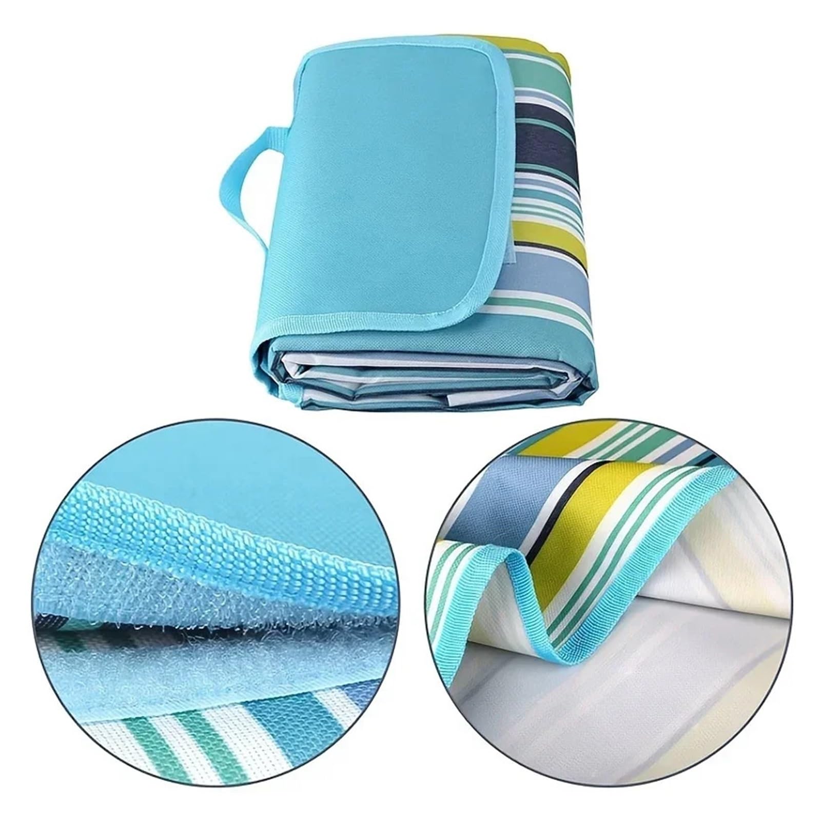 Generico Tappetino da campeggio impermeabile for esterni Coperta spiaggia portatile a prova di sabbia Tappetini pieghevoli compatibili for picnic nei parchi(C,150x200cm)