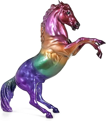 Breyer Horses Traditional Series Edición Limitada | Jewels Rainbow Decorator | Modelo de juguete de caballo | 11.5 x 9 pulgadas | Figura de caballo