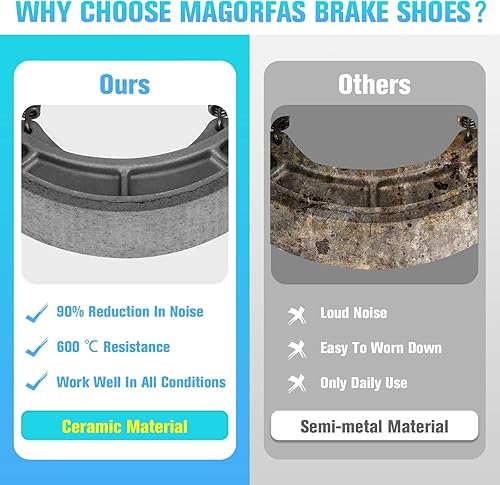 Miniatura 3 de Zapatas de freno traseras para Polaris Outlaw 50 90 110 2008-22, Sportsman 90 2001-16, Scrambler 50 90 2001-03, Can Am DS 70 90, Arctic Cat 90,