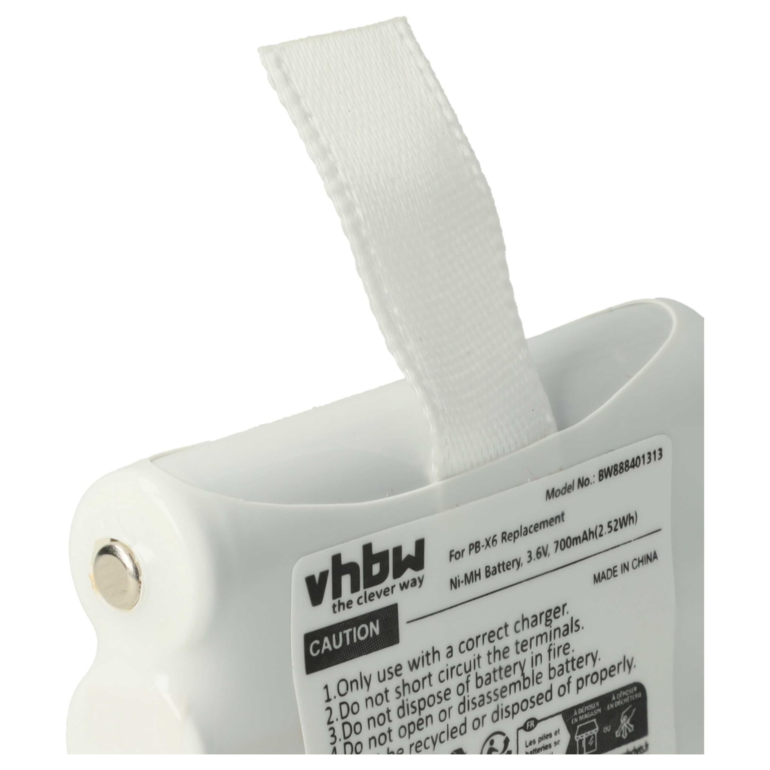 vhbw 2 x bateria Midland PB-X6 do radia (700 mAh, 3,6 V, NiMH)
