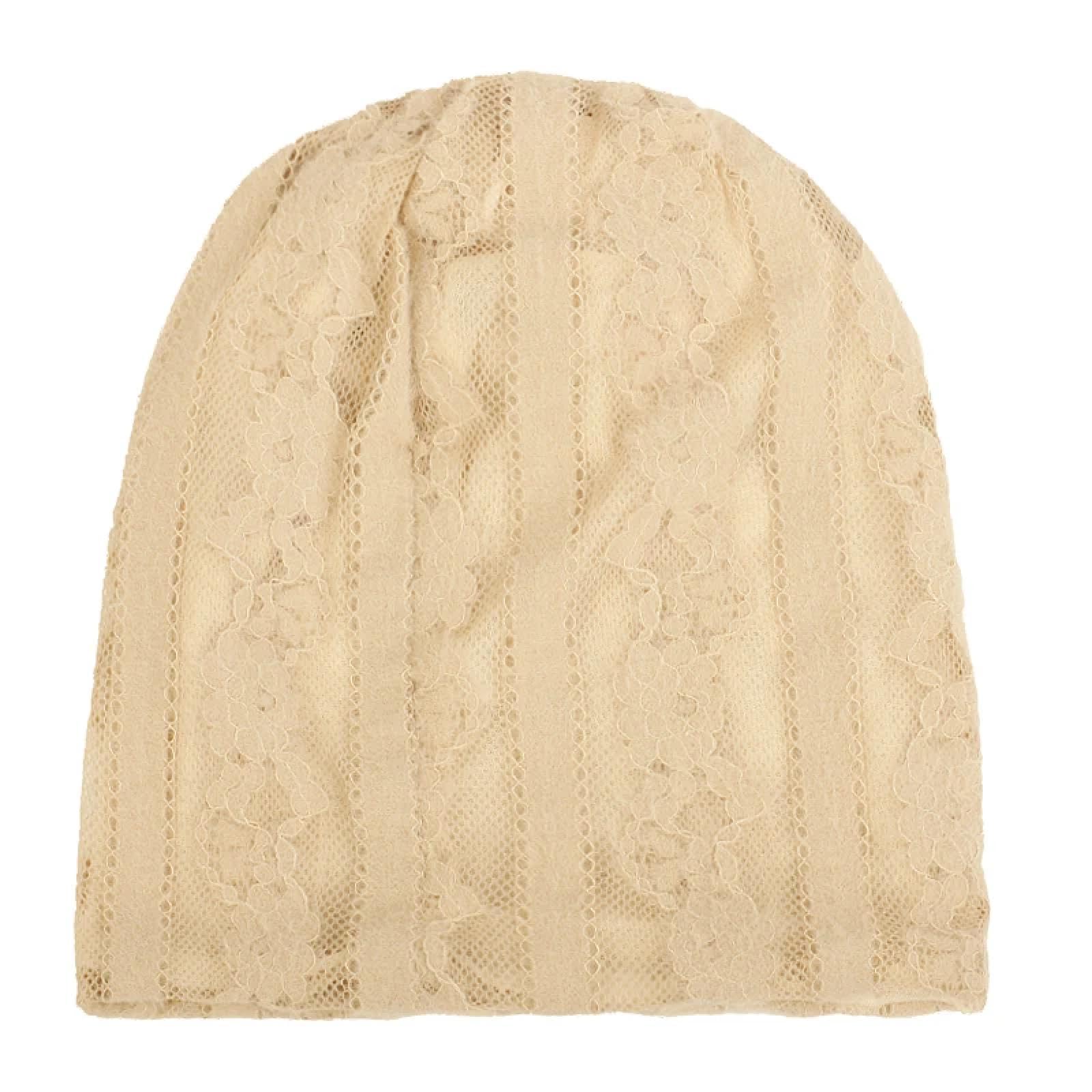 Casquettes Bonnets Chapeaux Bonnet Femmes Chapeau Fleur Chaud Bonnets Casual Doux Écharpe Double Adulte Chapeaux