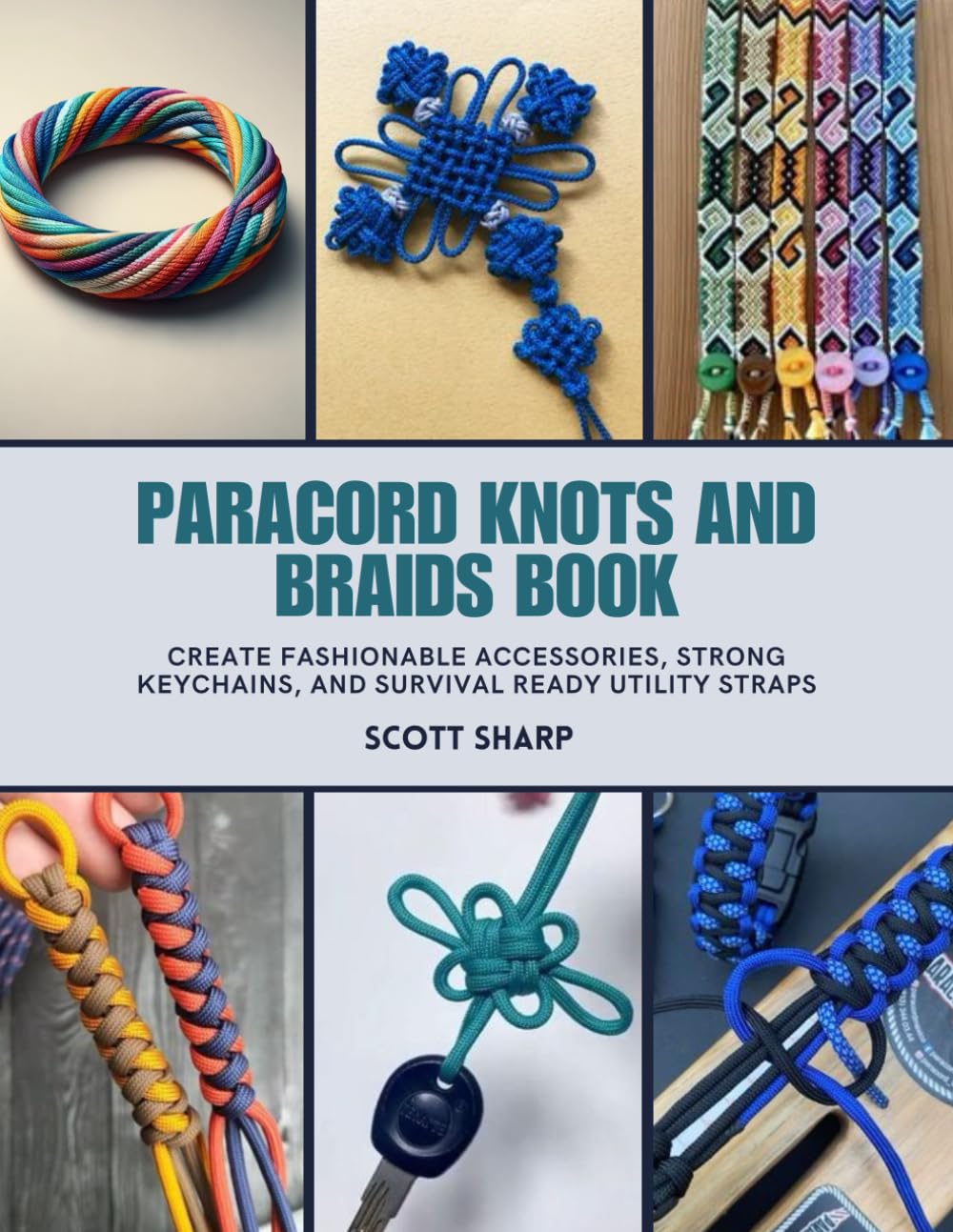 Paracord Knots and Braids Book: Create Fashionable Accessories, Strong Keychains, and Survival Ready Utility Straps