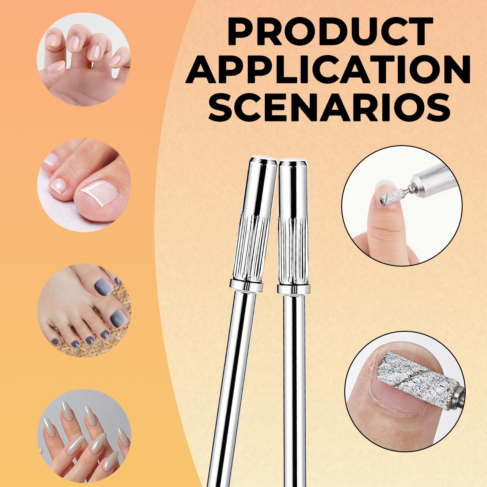 40 punte per trapano a mandrino piccolo, 3,1 mm, mini nastro abrasivo per trapani elettrici, limatrici, accessori per manicure (40)