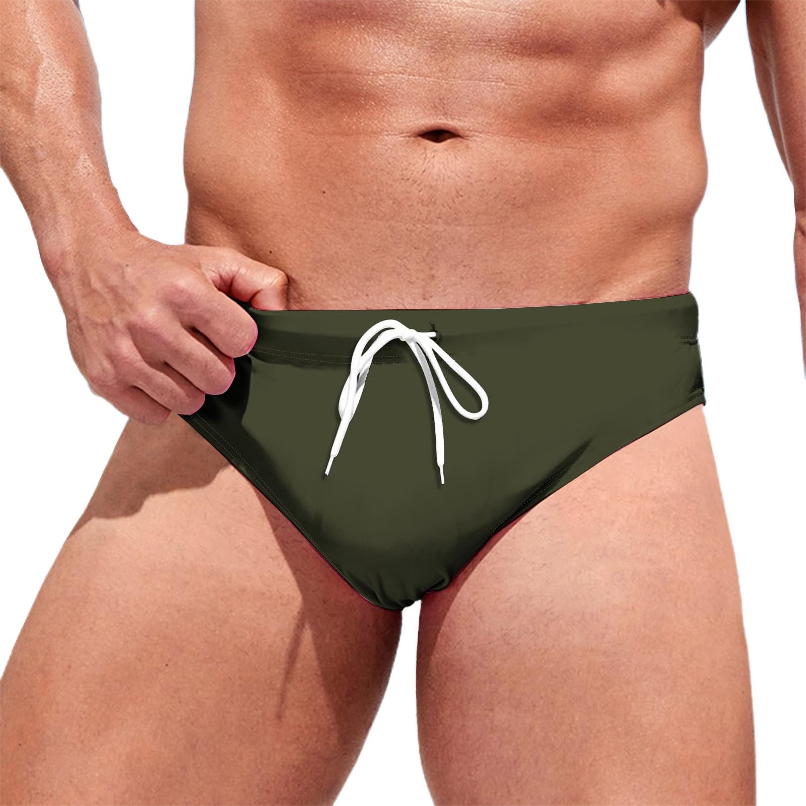 Badehose Slip Herren – Klassische Low-Rise Shorts, Eng Anliegend, Mit Tunnelzug – Schnell Trocknend, Strand & Pool