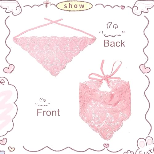 Miniatura 5 de WELROG 3 pañuelos para el pelo, pañuelos de gasa para la cabeza, diadema de punto vintage para mujer, diadema para niñas