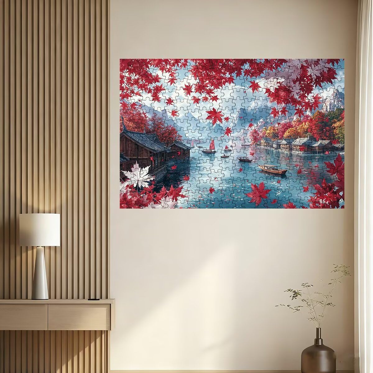 Puzzle 3000 sztuk krajobrazy, puzzle arkusz, puzzle 3000 dorosłych, puzzle dla dorosłych z pudełkiem prezentowym, drewniane puzzle wyzwanie dla całej rodziny, oryginalne prezenty dla kobiet Decor