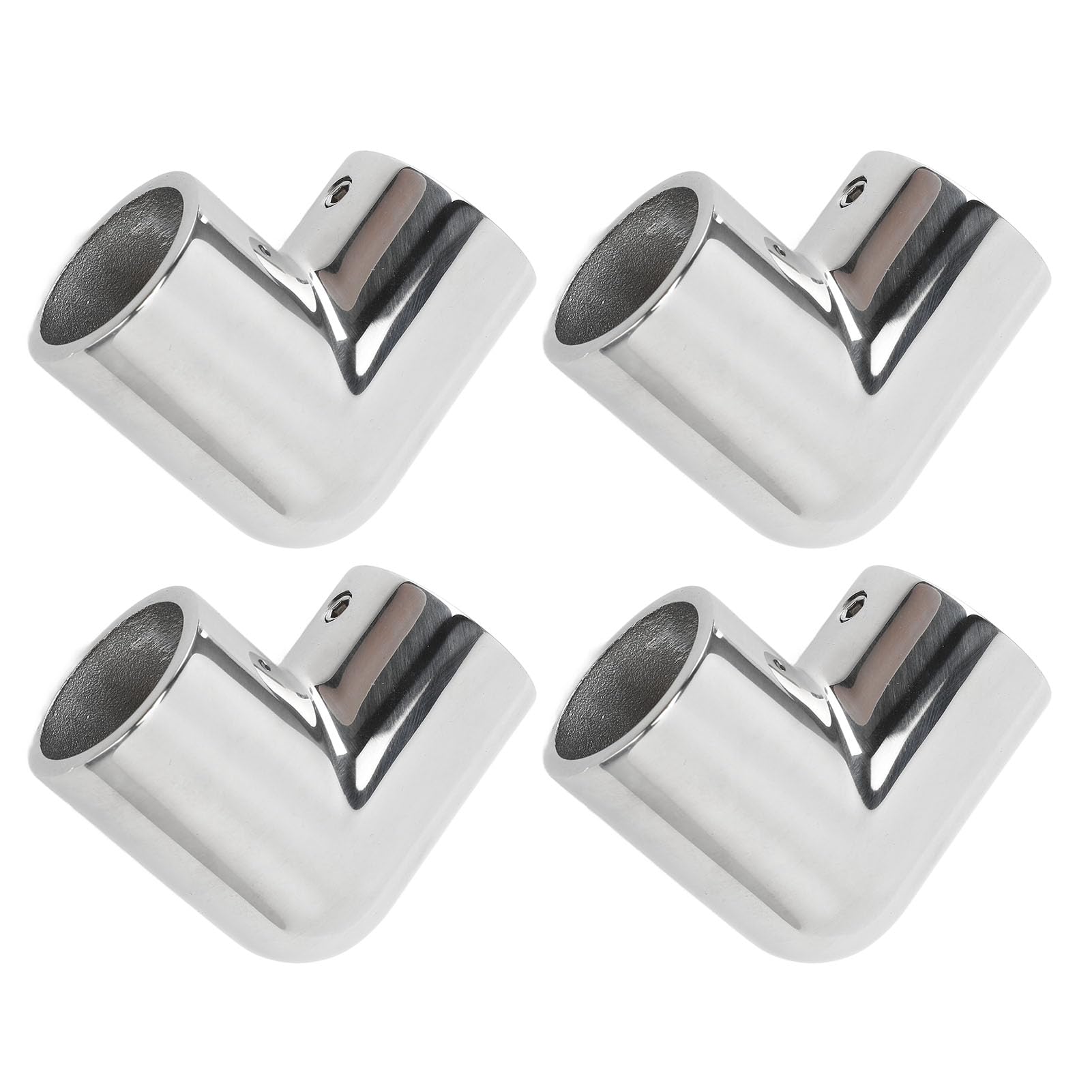 Accesorio de pasamanos para barcos de 90 grados de 2 vías, conector de junta de tubo acodado de acero inoxidable 316, accesorio de grado marino para yates con ID de 25 mm,