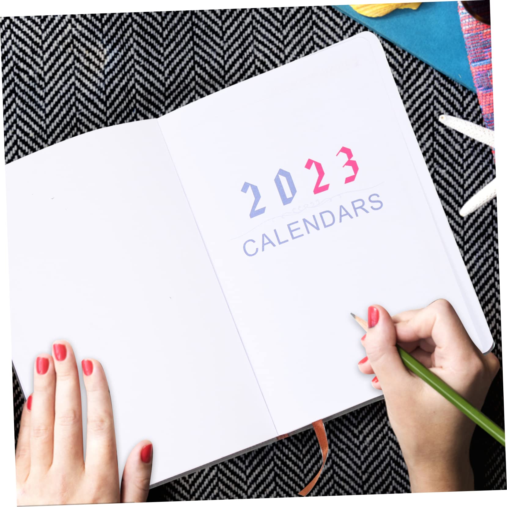 SEWACC 4stücke Notizbuch Für Tägliche Planung Effizienter Kalender Und Studienorganizer Mit Monatsindex Für Arbeit Studium Und Homeschooling