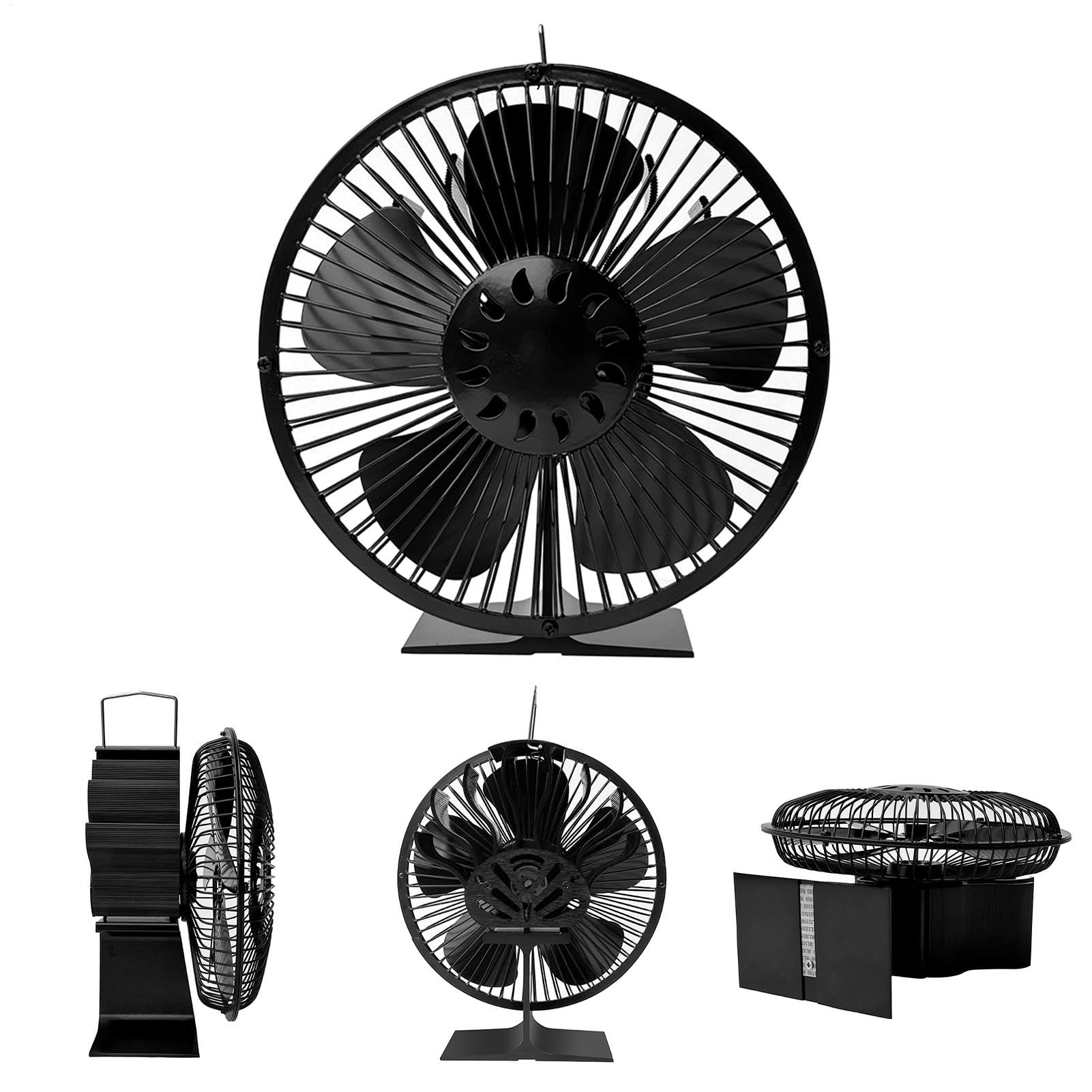 Ventola per stufa a legna Griglia Di Protezione Silenziosa Non Elettrica | Ventilatore per stufa a legna stufe, bruciatori a legna, camini e riscaldatori