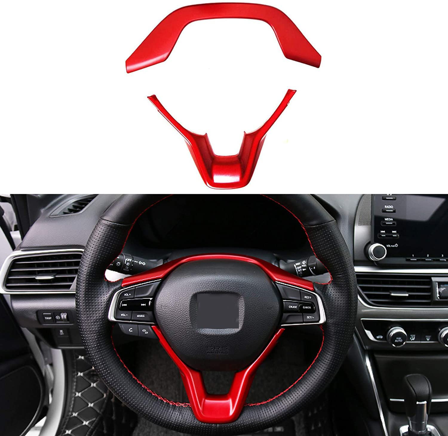 for Honda Accord 10th Gen 2018 2019 2020 2021 2022 Steering Wheel Cover Trim, fit Sedan L…