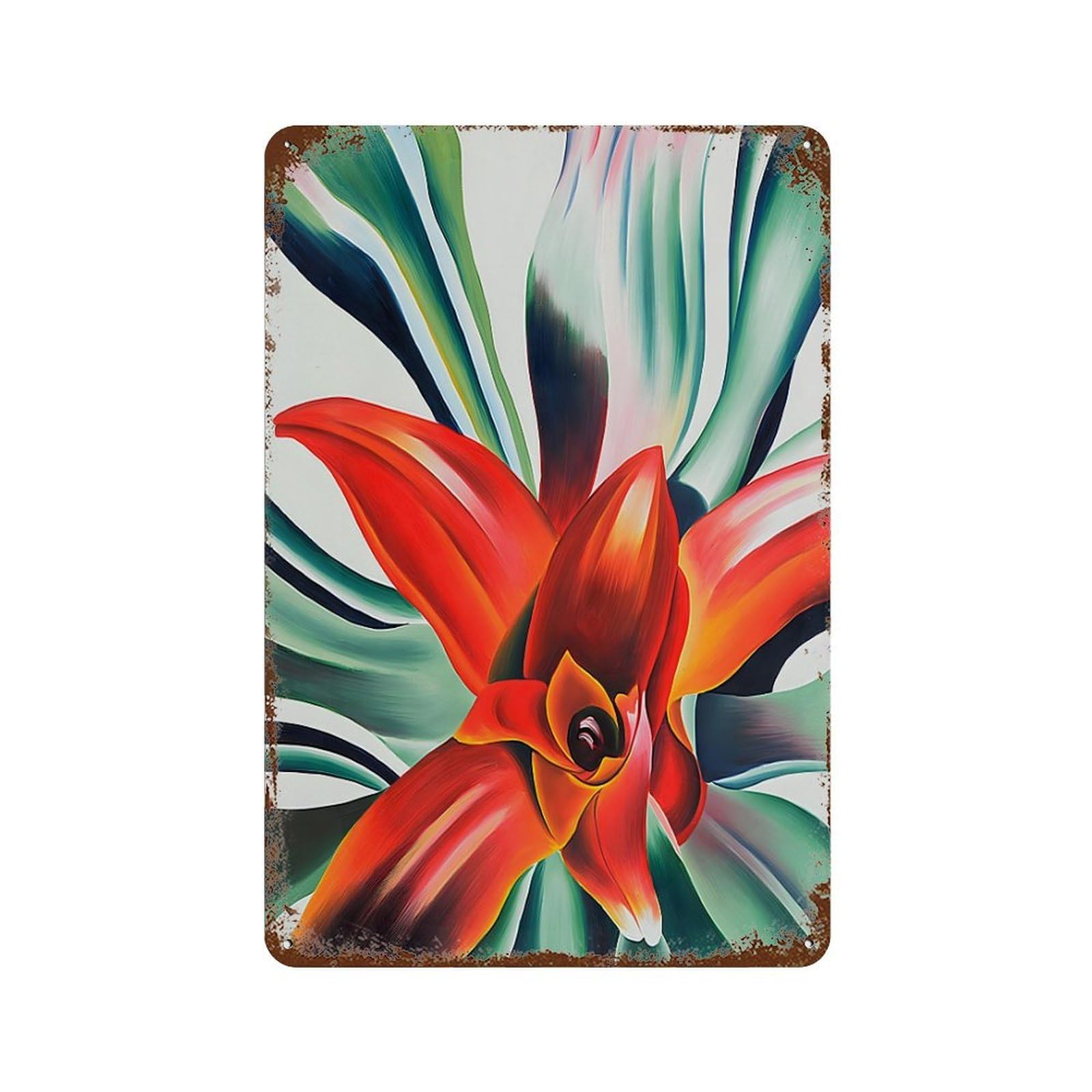 xiaoxiaoshen American Artist Georgia O'Keeffe (2) Wall Decor Art Metal Tin Poster Modern Home Decor Art Home Bar Shop Decorations Vintage Sign 30x20cm