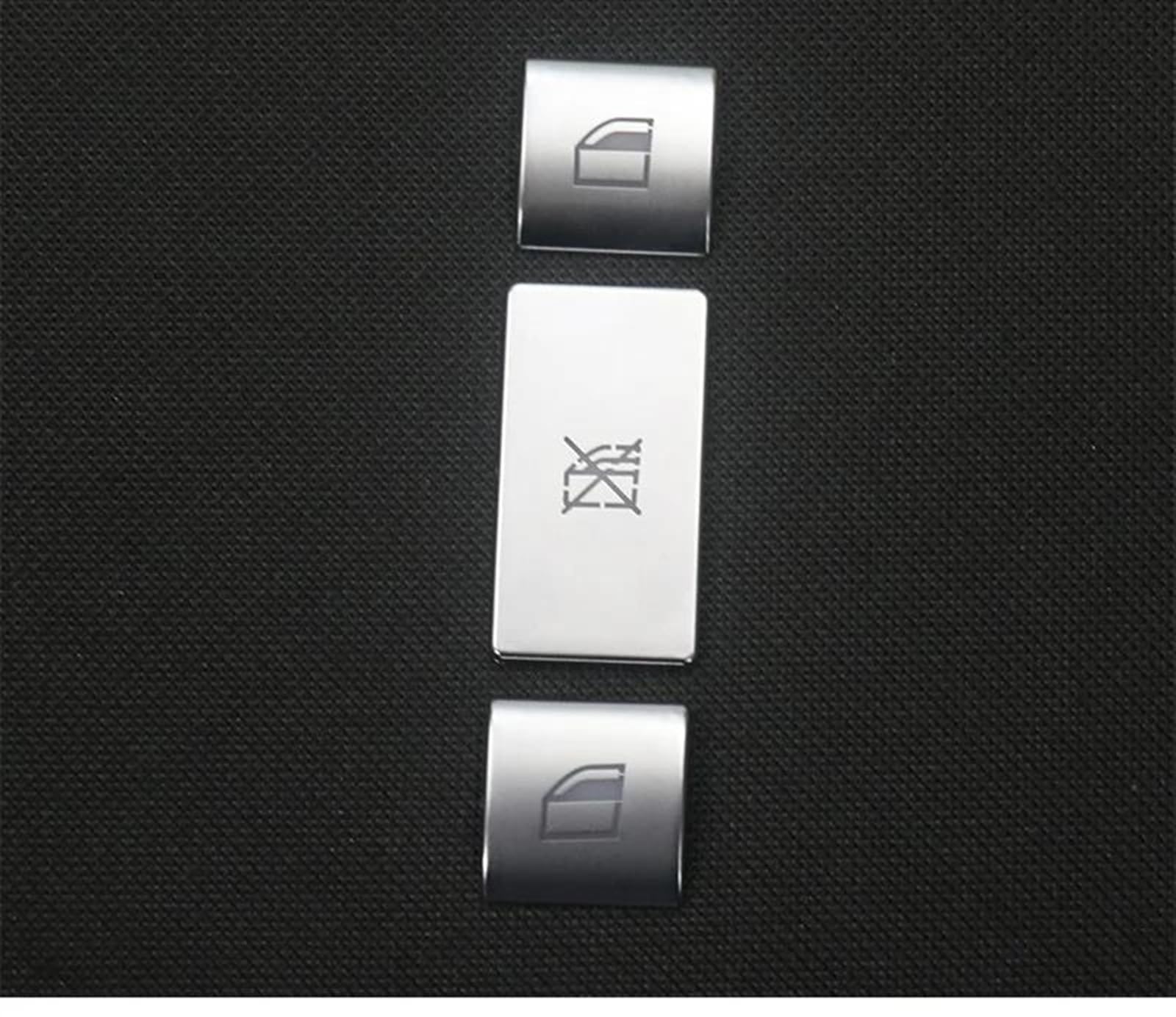 Piwine Light Car Door Lock Accessories Central Control Panel Warning Switch Button Cover Decal For 3 Series E46 1998-2004