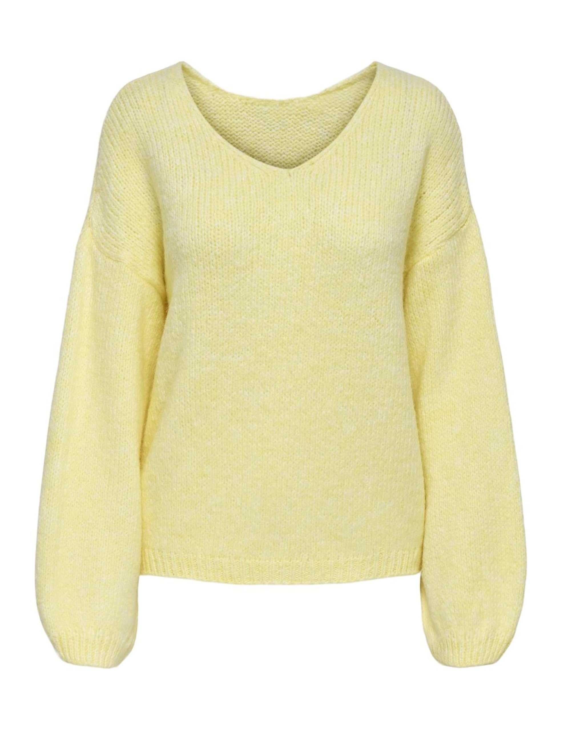 Jdy Crew Neck Jumper Women's Yellow Extra Large
