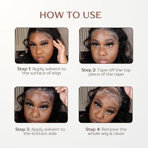 Miniatura 7 de WIGI Removedor de pegamento de peluca de 4 onzas con bomba de niebla y tapa de boquilla, removedor rápido y seguro, pegamento de encaje, removedor