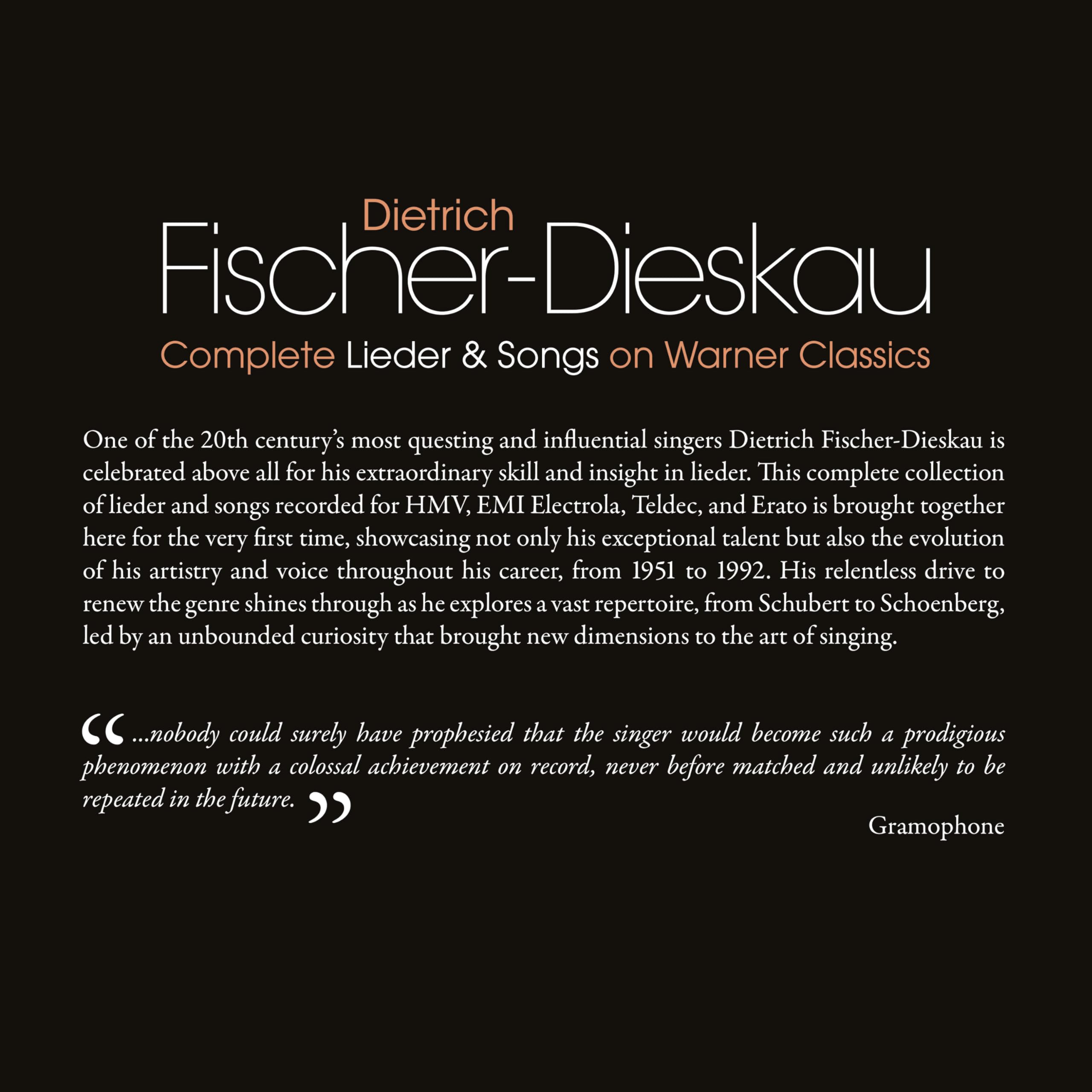 Complete Lieder & Songs On Warner Classics