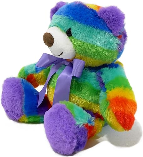 Miniatura 6 de Oso de peluche arcoíris para niñas y niños, peluche suave y tierno, regalo de 12 pulgadas