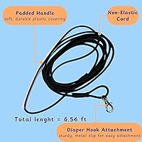 Vista 5 de Arnés y correa para pájaros y palomas, pañales para pájaros para palomas y arnés de correa, pañales para pájaros cacatúa, loro, periquito