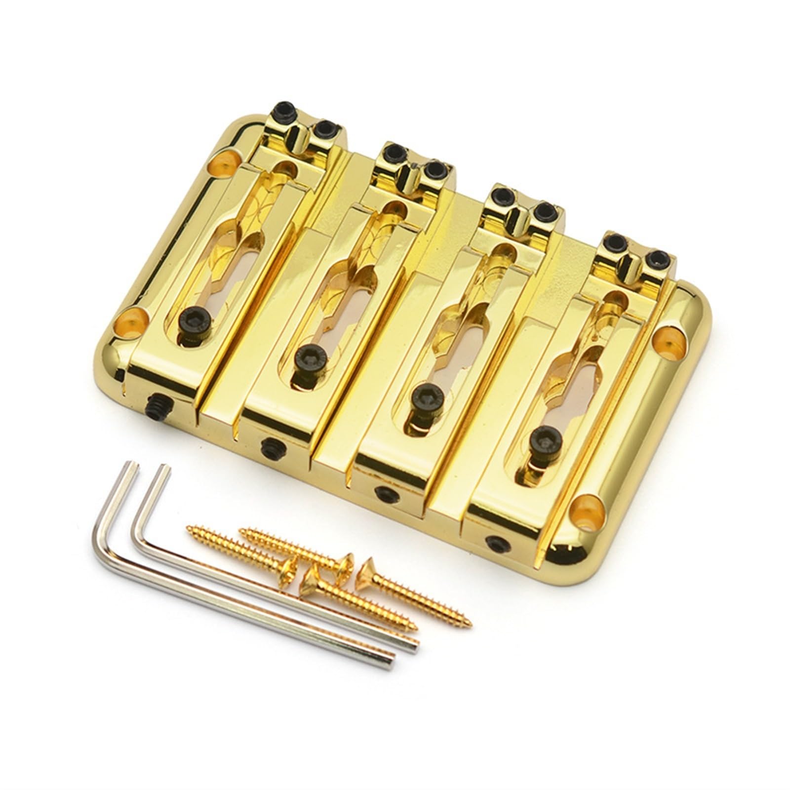 Standard Mostek Gitarowy Bas Elektryczny Z Odłączanym Mostkiem Poprzez Konstrukcję Strunową 20 Mm(Gold)