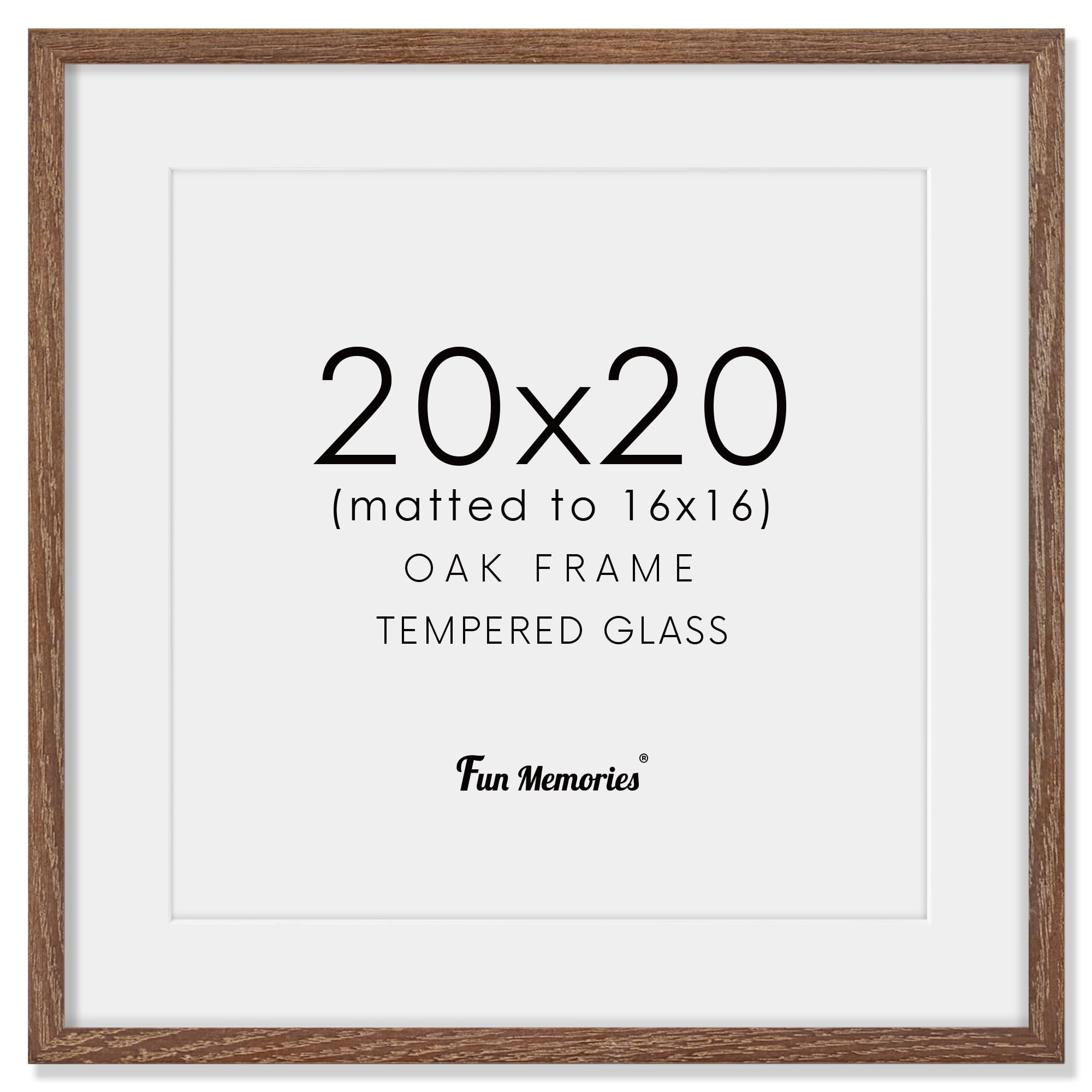 Amazon.com - 20x20 Picture Frame, Solid Oak Wood 20 by 20 Frame