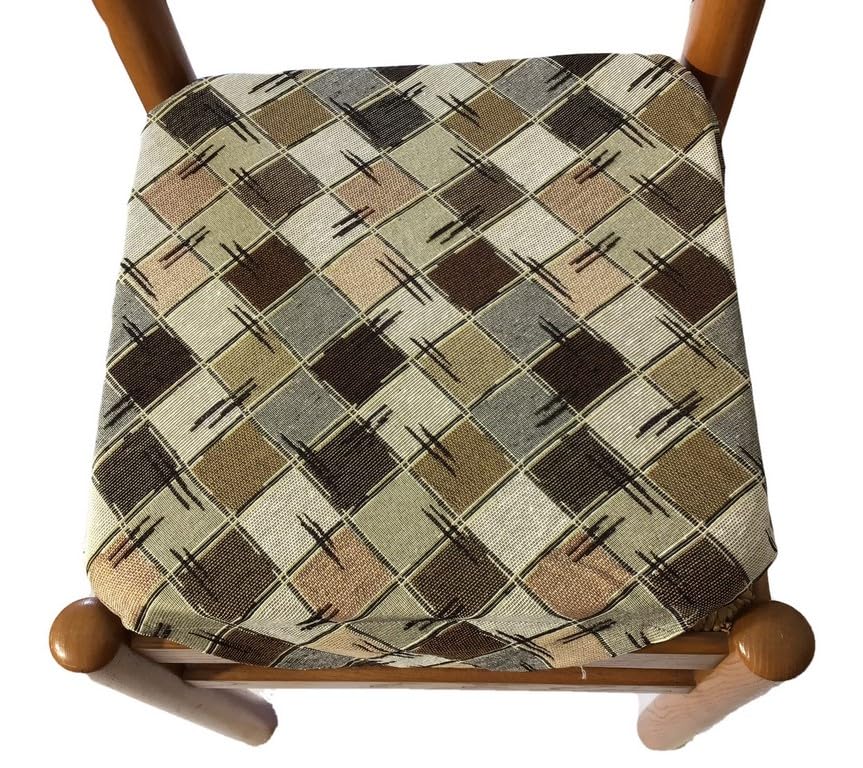 Galettes de chaise 40x40 cm CATTANI TESSUTI anti-glisse à rabats