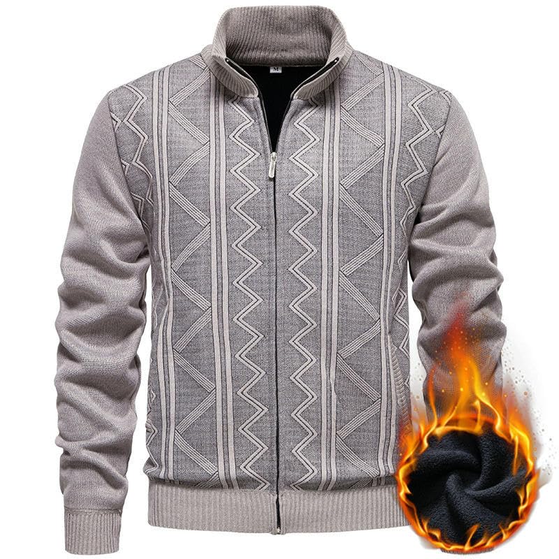Chaqueta de punto con cremallera: estilo ocio masculino para tardes de invierno 2