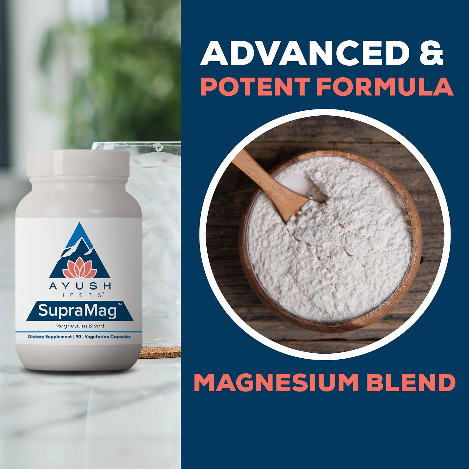 Ayush Herbs SupraMag, Magnesium Blend, Citrate, Energy Support, 90 Servings — Amazon image 4