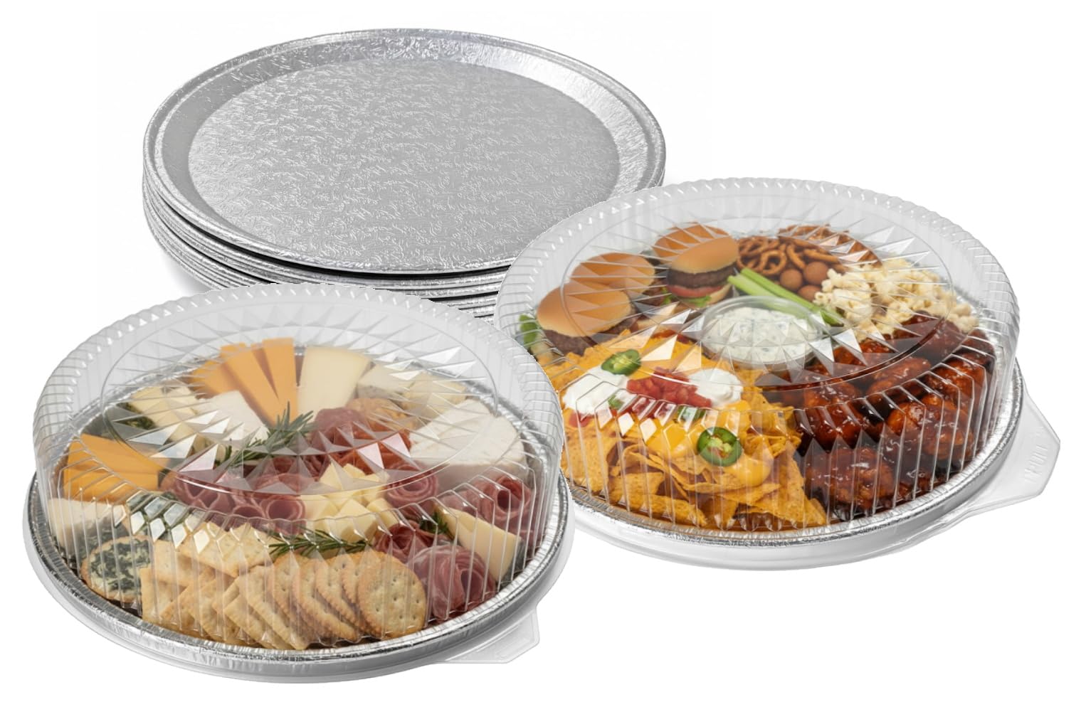 PACTOGO 12″ Foil Trays with Dome Lids