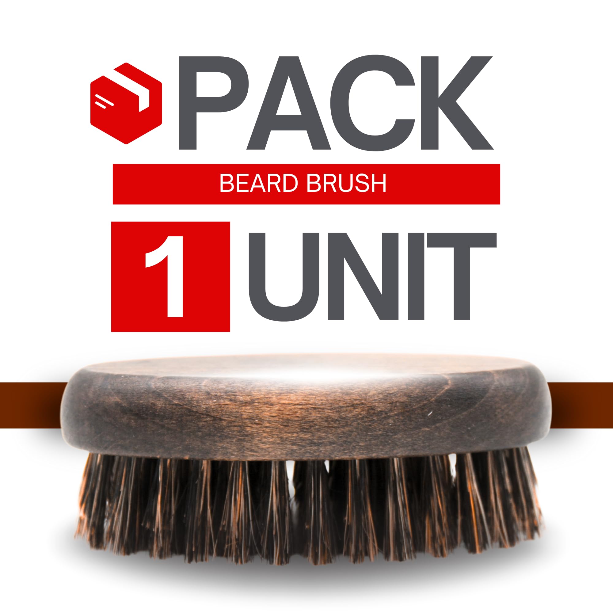 DOJA Barcelona Spazzola per barba da uomo, setole di cinghiale, legno di faggio, materiale durevole, uso versatile, facile da pulire e baffi curati, design pulito per finitura impercabile