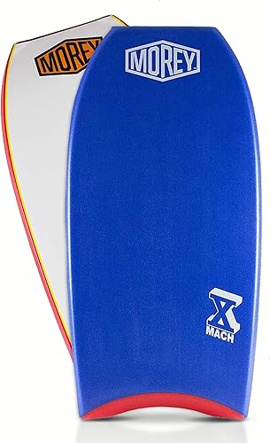 Morey Pro Series Mach 10 Bodyboard X-Flex Polypro Core & Mesh Cuerda de varilla de potencia única Bombillas resbaladizas y cola creciente Tabla