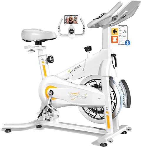 Miniatura 12 de Exercise Bikes for Home,Indoor Magnetic Bike with Adjustable Magnetic,Brake Pad Resistance Silent Belt Drive,350lbs/300lbs Weight Capacity &Upgraded