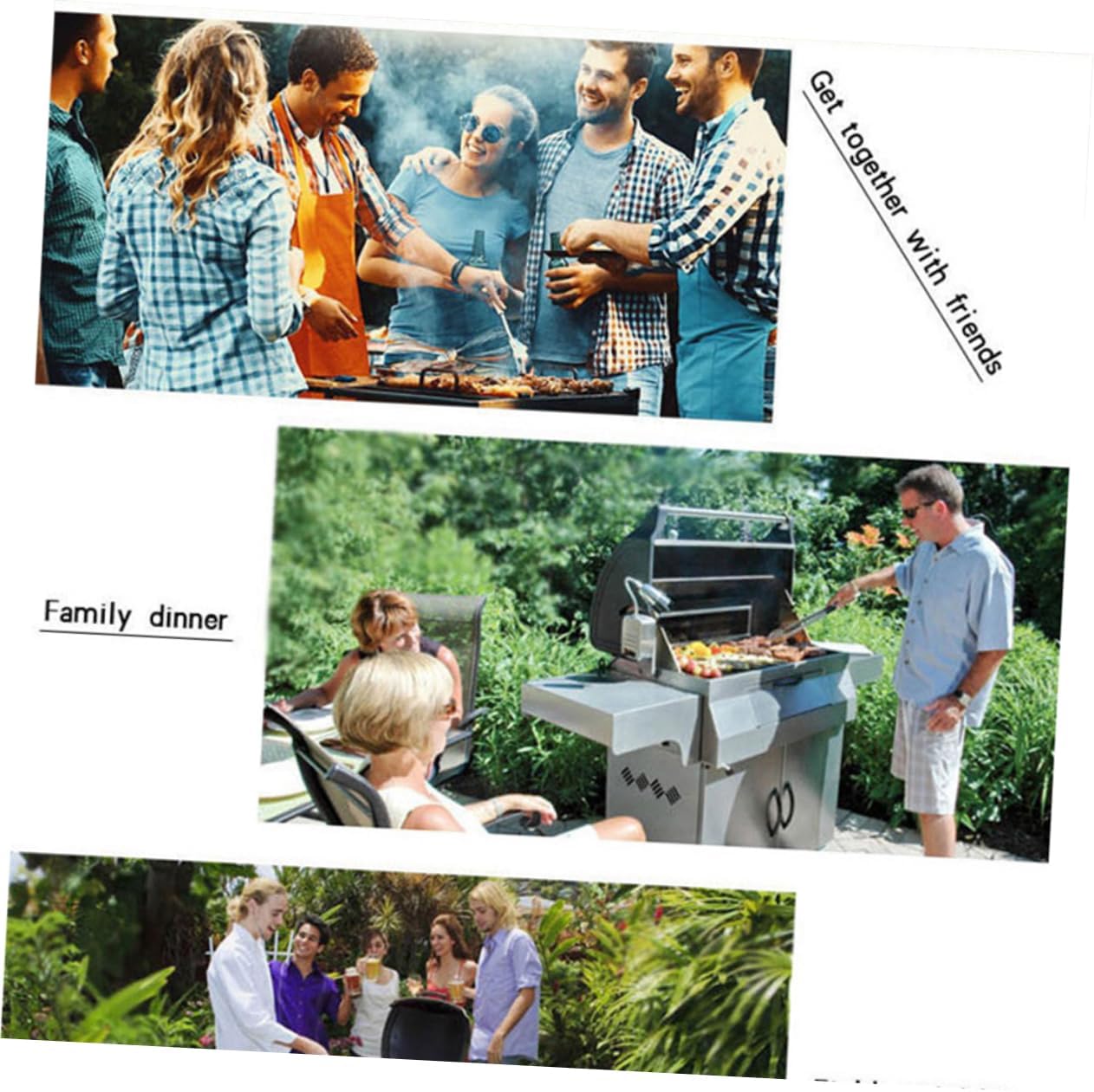 12pcs BBQ Tools Set Stainless Steel BBQ Utensil Kit Brush Tongs Fork Knife Clamp Spatula Skewer Storage Bag for Outdoor Grill