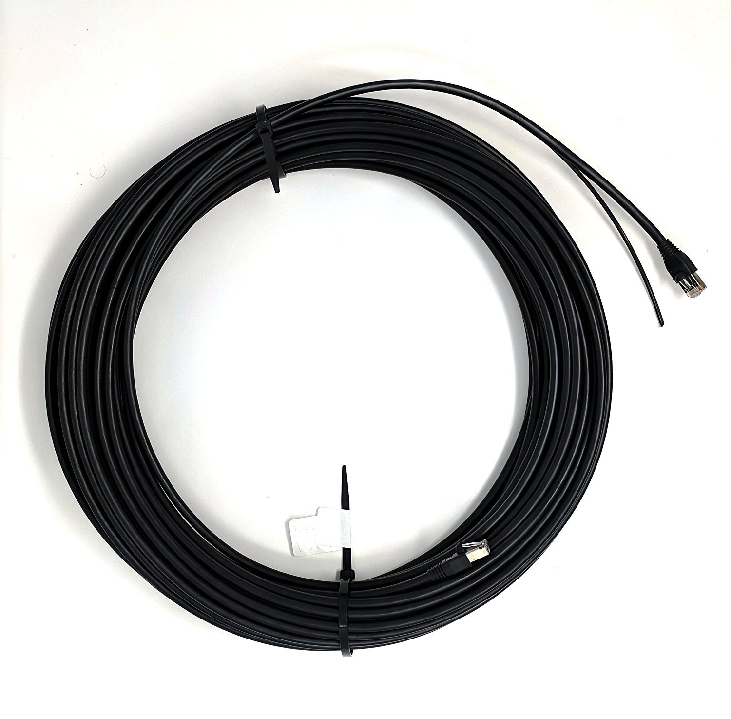Ultra Spec Cables Cable Ethernet Cat5e impermeable para exteriores de 61 m (cobre puro y blindado) (conectores instalados)