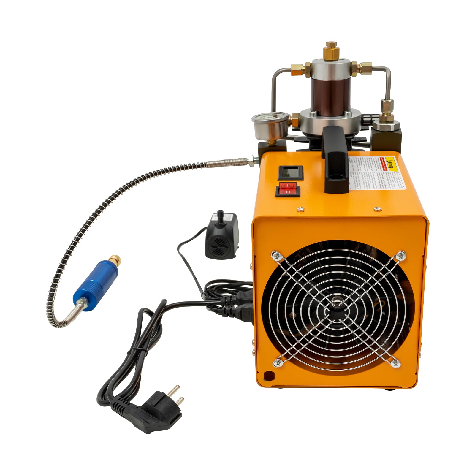 Sprężarka wysokociśnieniowa 1800 W | przenośna wysokociśnieniowa pompa powietrza M10 i elektryczna sprężarka powietrza PCP do 100 l | 2800 obr./min 75 dB | do pistoletu do paintballu, butli do