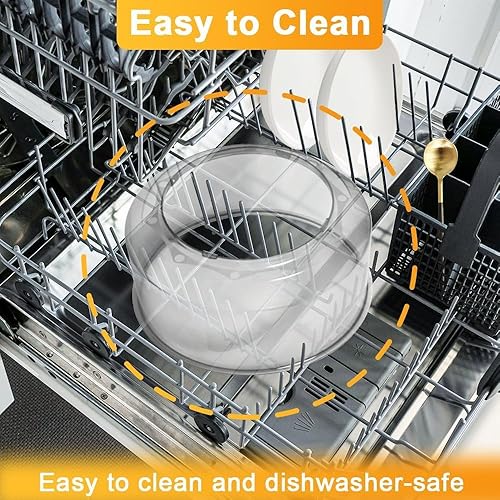 Miniatura 6 de Domo eléctrico mejorado compatible con hornos Nuwave, tapa de plástico premium para hornos Nuwave Pro Plus y Elite, transparente