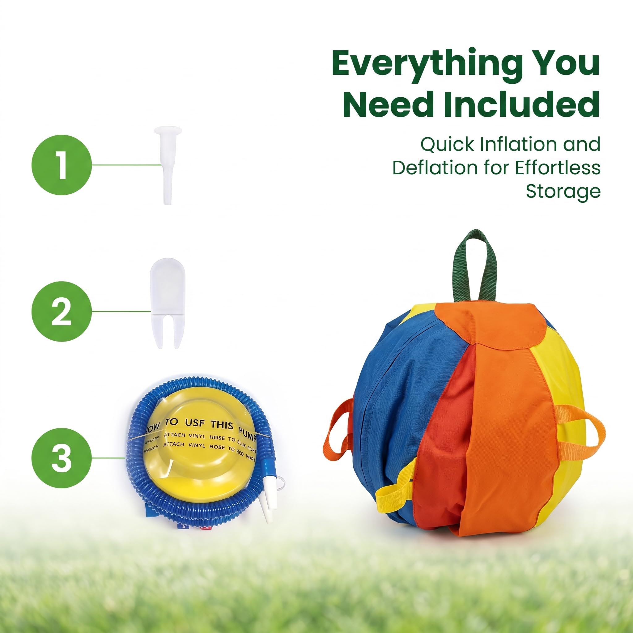 Herding Ball For Dogs Large Inflatable Outdoor Play Toy (55*30*55cm)