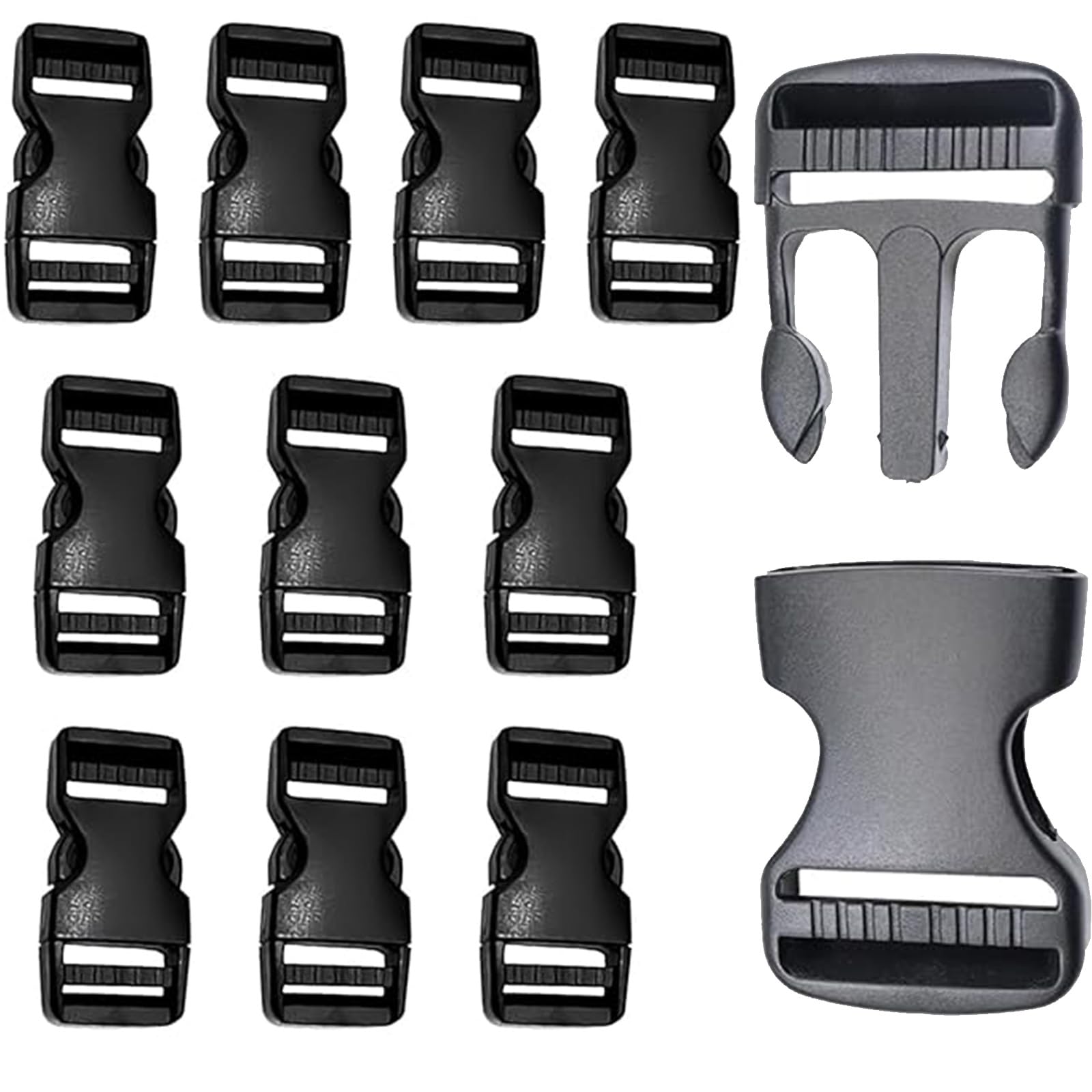 GDQQOYWQT 10Pcs Side Release Buckle, 25mmPlastic Snap Buckle, Clips Clasp for Backpack Strap Replacement, Luggage Fastening Strap Pet Collar, Suitable for Various Applications